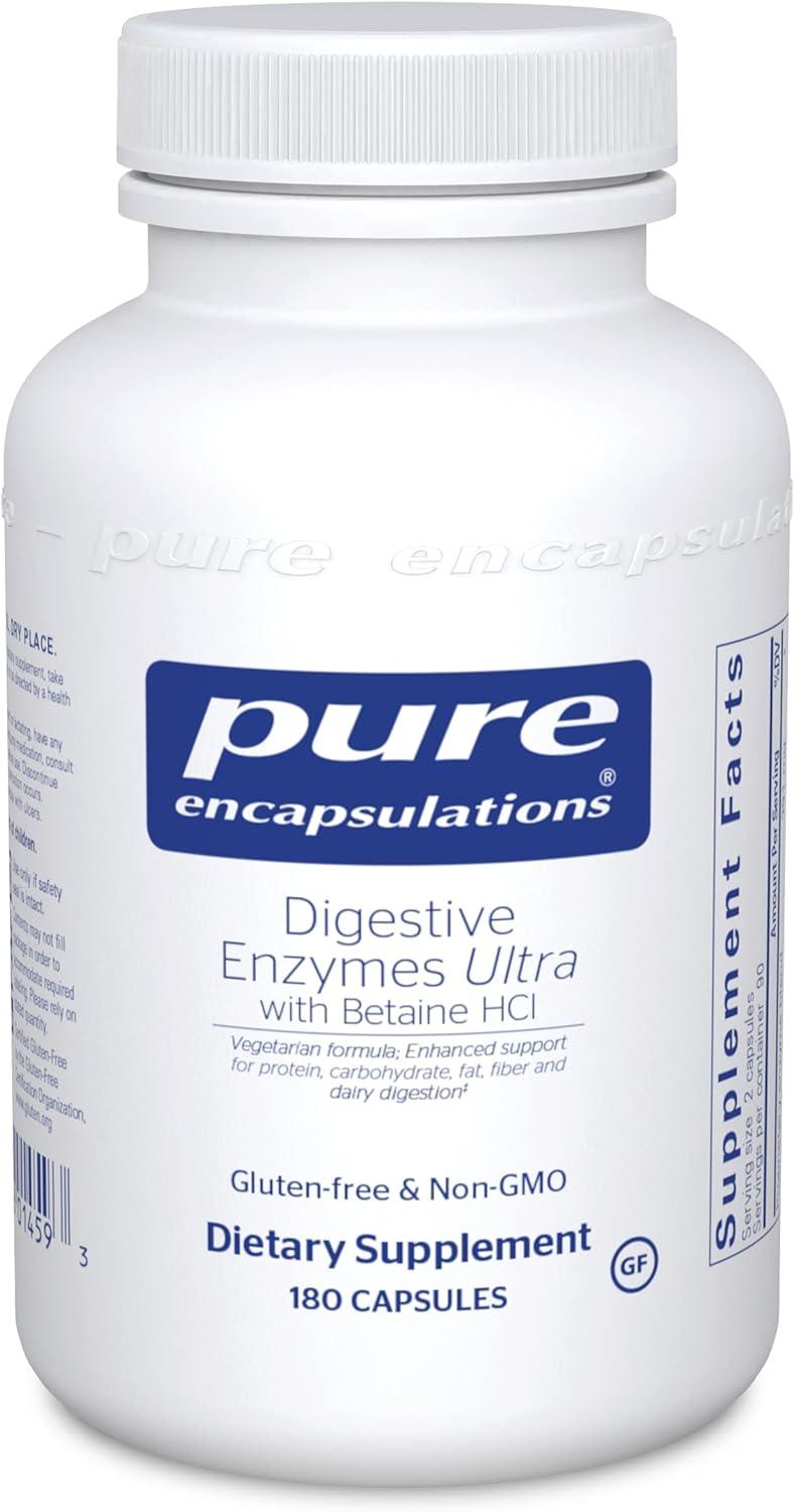 Digestive enzymes Ultra with Betaine HCL 90 or 180 caps SDBrainCenter