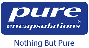 Pure Encapsulations logo with tagline Nothing But Pure on a white background