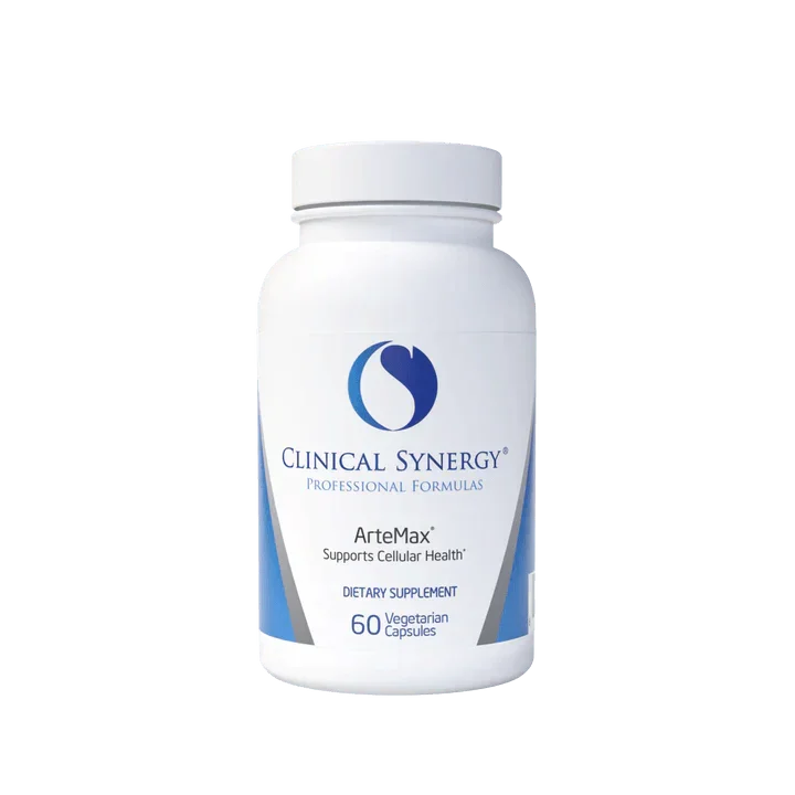 Clinical Synergy ArteMax dietary supplement bottle with 60 vegetarian capsules