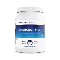 NutriClear Free supplement powder container for detoxification and metabolic support