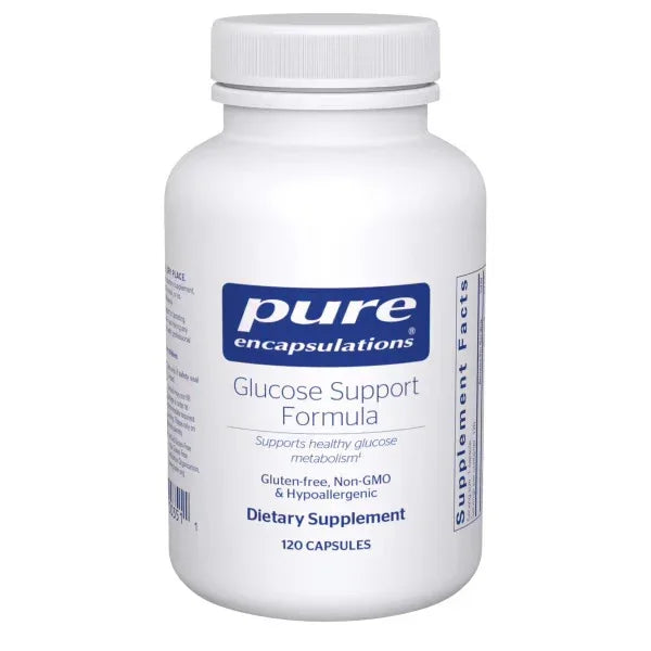 Pure Encapsulations Glucose Support Formula bottle, dietary supplement, 120 capsules