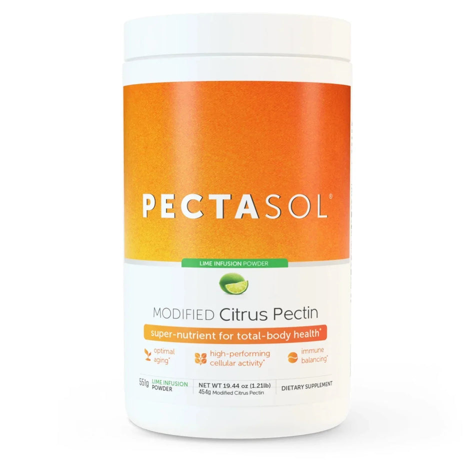 PectaSol Modified Citrus Pectin lime infusion dietary supplement powder container