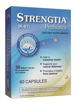 Strengtia Probiotics dietary supplement box, 60 capsules, for digestive and immune support