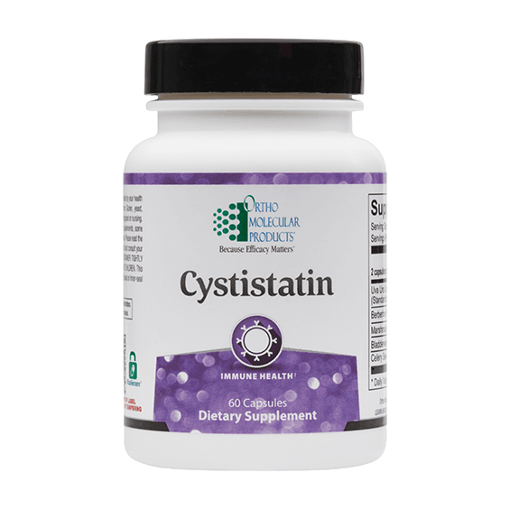 Cystistatin dietary supplement bottle with immune health label, 60 capsules