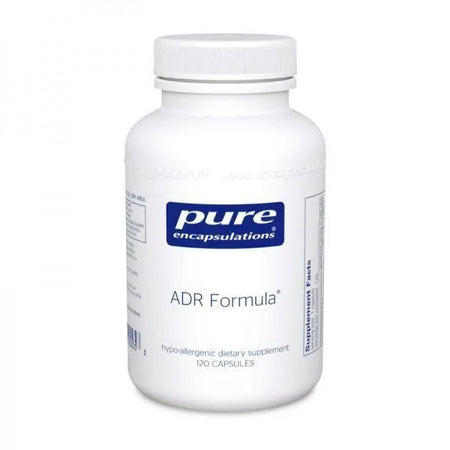 Pure Encapsulations ADR Formula 120 capsules dietary supplement bottle on white background