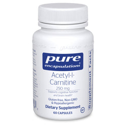 Acetyl-L-Carnitine 60 caps in 250mg or 500mg - SDBrainCenter