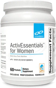 ActivEssentials for Women 60 packets dietary supplement container with supplement facts label