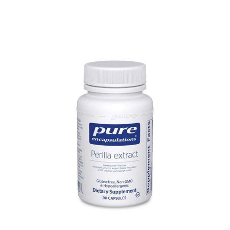 Pure Encapsulations Perilla extract dietary supplement bottle, 90 capsules