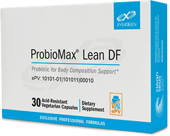 ProbioMax Lean DF probiotic supplement box, 30 acid-resistant vegetarian capsules