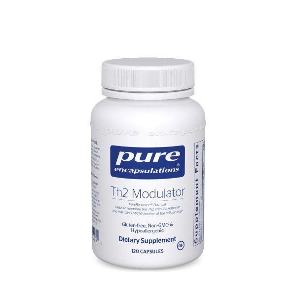 Pure Encapsulations Th2 Modulator dietary supplement bottle, 120 capsules, gluten-free