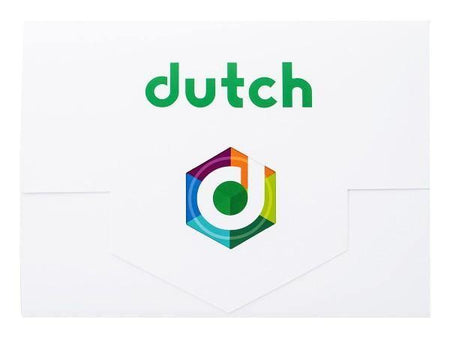 Dutch branded lab test kit with colorful hexagon logo on white background