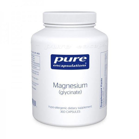 Pure Encapsulations Magnesium glycinate hypo-allergenic supplement bottle, 360 capsules