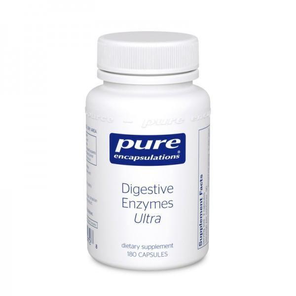 Pure Encapsulations Digestive Enzymes Ultra supplement bottle, 180 capsules