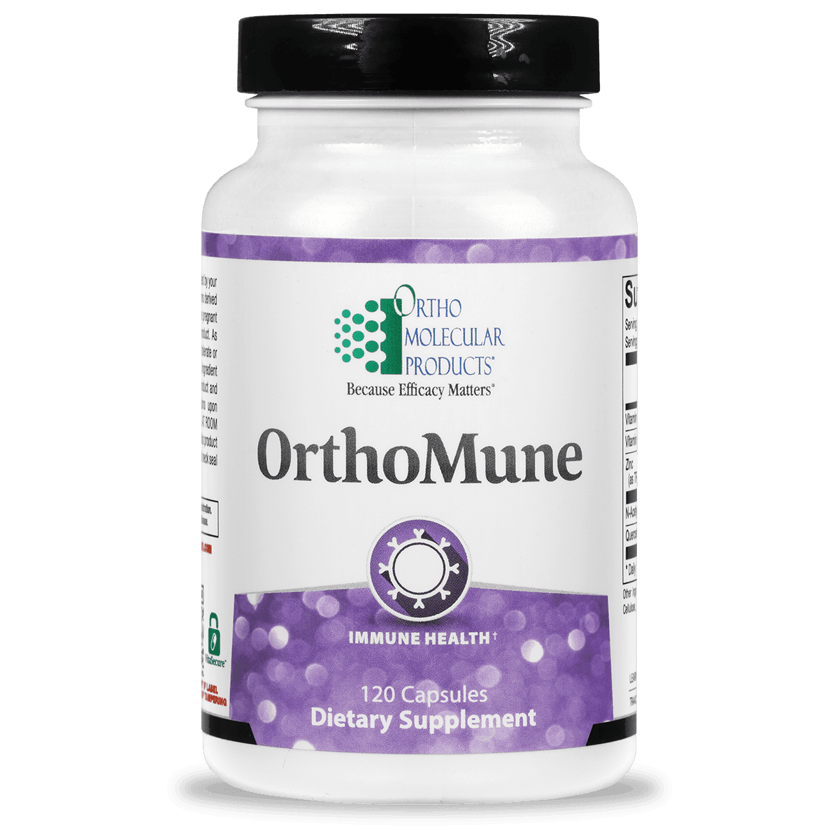 OrthoMune 120 capsules dietary supplement bottle for immune health support
