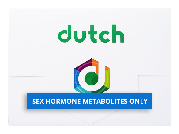 Dutch test kit envelope for sex hormone metabolites lab testing